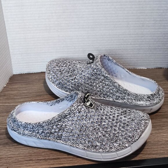 Kavai rubber clogs women's size EU 40 US 10 white and salt 7 pepper lightweight - Picture 2 of 10